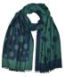 Preview: Scarf Shawl Viscos fleecy Points Green Navy